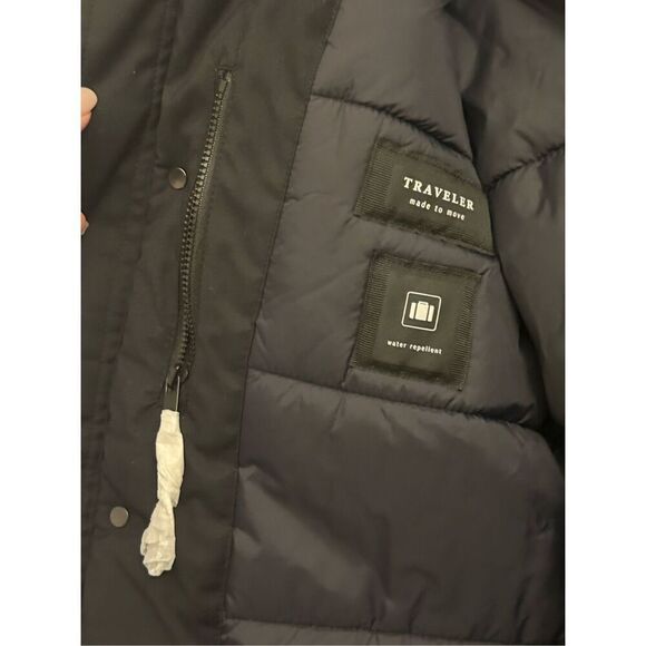NWOT Zara water repellent Thermore utility puffer jacket black size S - Picture 6 of 11